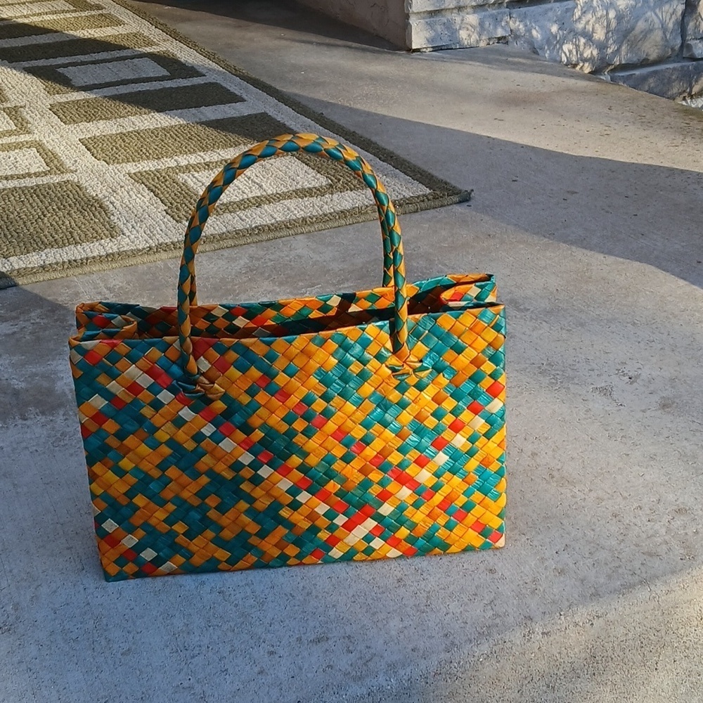 Pandon Straw Woven Handbag Vintage - Picture 12 of 12